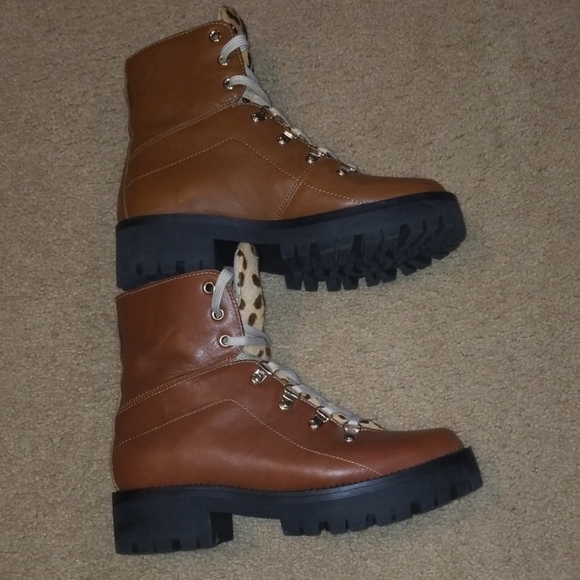 STEVE MADDEN NY90 LEATHER/COWHIDE BOOT - Picture 2 of 4